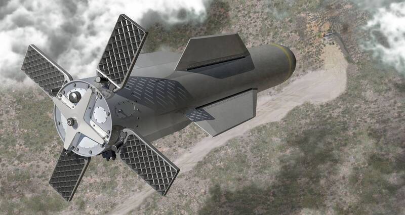 美軍現役最強的「碉堡剋星」（Bunker Buster）GBU-57巨型鑽地彈。（美聯社檔案照）