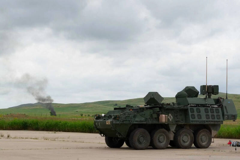 美軍「守護者」雷射防空裝甲車。（圖片來源：美國陸軍）