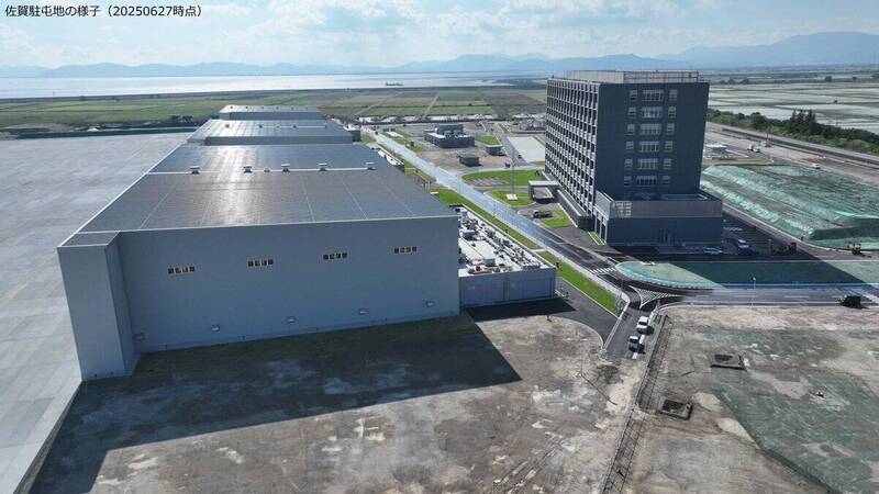 佐賀基地的樣貌與位置。（圖片取自九州防衛局的Ｘ帳號）