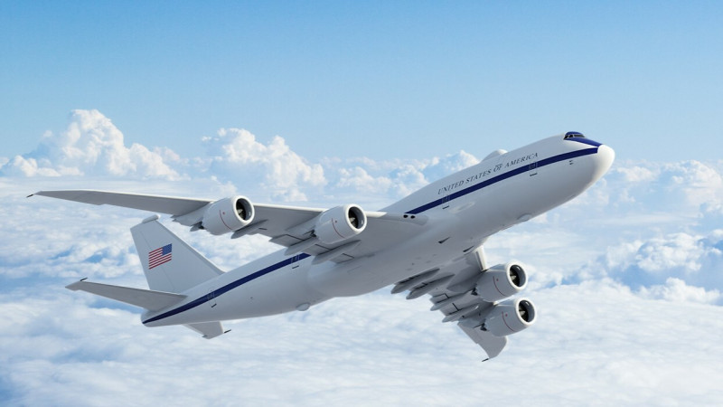 負責開發美國下一代「末日專機」的Sierra Nevada Corporation，如今也獲美國國防部授權，協助烏克蘭建立防空系統維修中心。圖為該公司公開的E-4B後繼機概念圖，凸顯其承接高機密軍工計畫的實力。（圖取自Sierra Nevada Corporation）