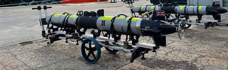 圖為由英國潛艦發射的「Iver4 900」UUV。（圖取自英國皇家海軍）