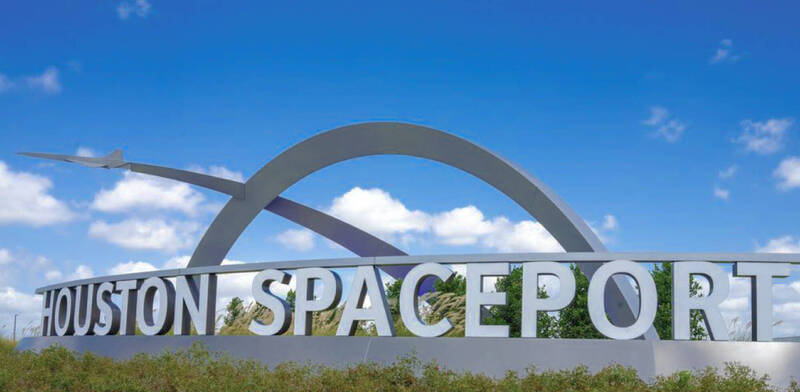 休士頓太空港入口示意圖。（取自fly2Houston網站）