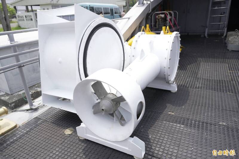 圖為「音鼓」，能模擬出船體的磁場及推進俥葉聲響。（資料照）