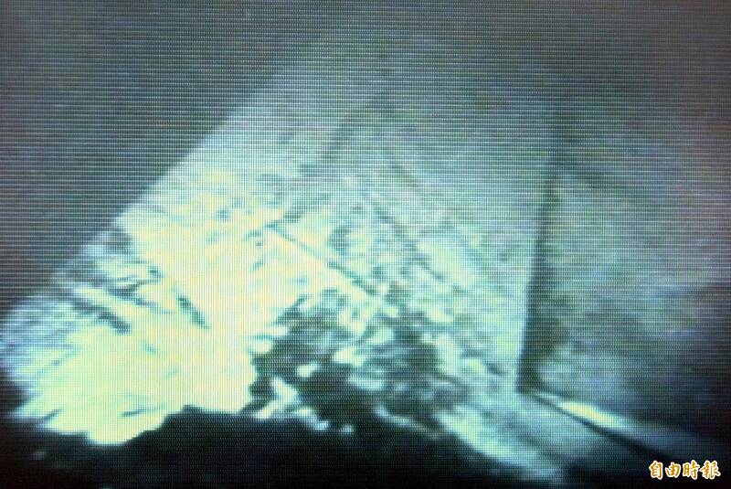 永豐級的PB3水中處理器，也曾參與失事華航CI611班機的搜救，圖為其拍攝到的殘骸。（資料照）