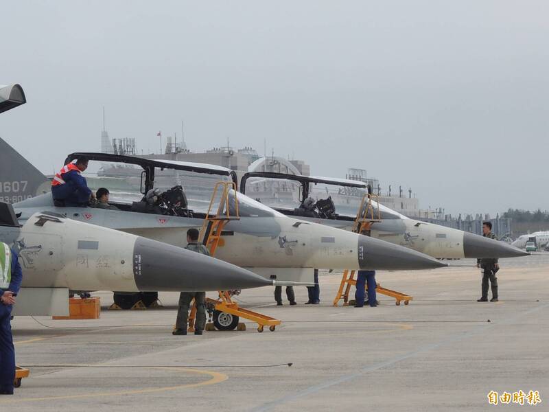 駐防澎湖的空軍「天駒」中隊，以IDF經國號戰機為主。（資料照）