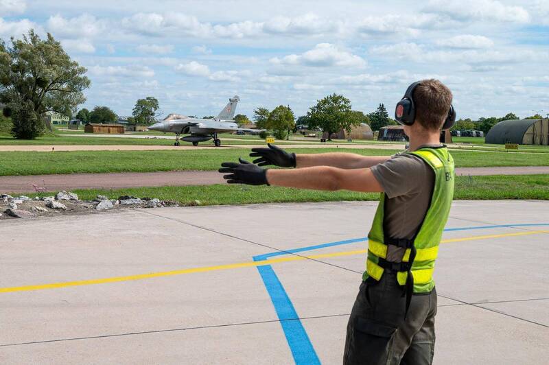印尼空軍向法國採購42架飆風戰機，現於當地進行換裝訓練，預計明（2026）年接收首批新機。（印尼空軍官方Facebook）