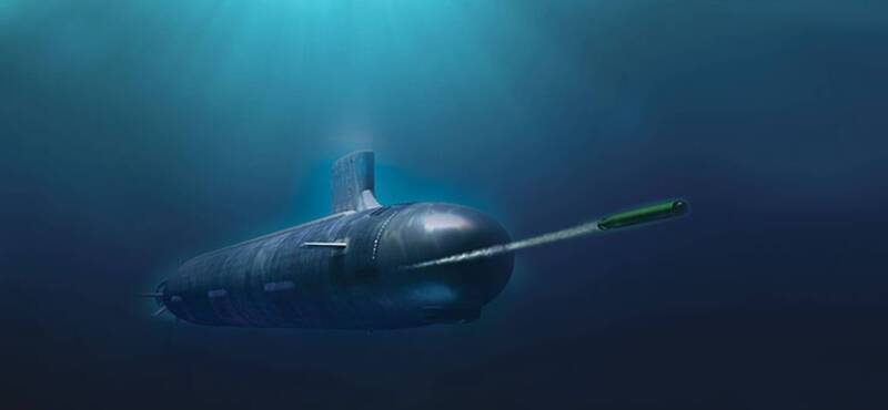 潛艦潛航測試的最後一關就是射擊操雷，驗證戰鬥系統的可靠度，軍方為此向美方洽租一套操雷驗測裝備，但因驗測裝備內的軟體有設定期限，若是超過期限仍未進行操雷射擊，裝備就得送回美國重新設定。圖為美軍潛艦射擊MK48 Mod6 AT重型魚雷示意圖。（圖取自雷神官網）