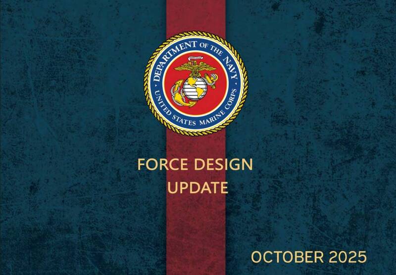 美軍陸戰隊本月發布的「兵力設計」最新版建軍轉型規劃。（擷取自美陸戰隊「兵力設計」官方文件）
