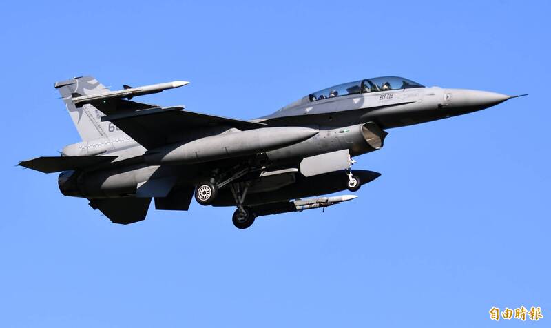 空軍正向美國採購F-16V block70戰機，圖為我國已升級的F-16V block20戰機。（資料照）