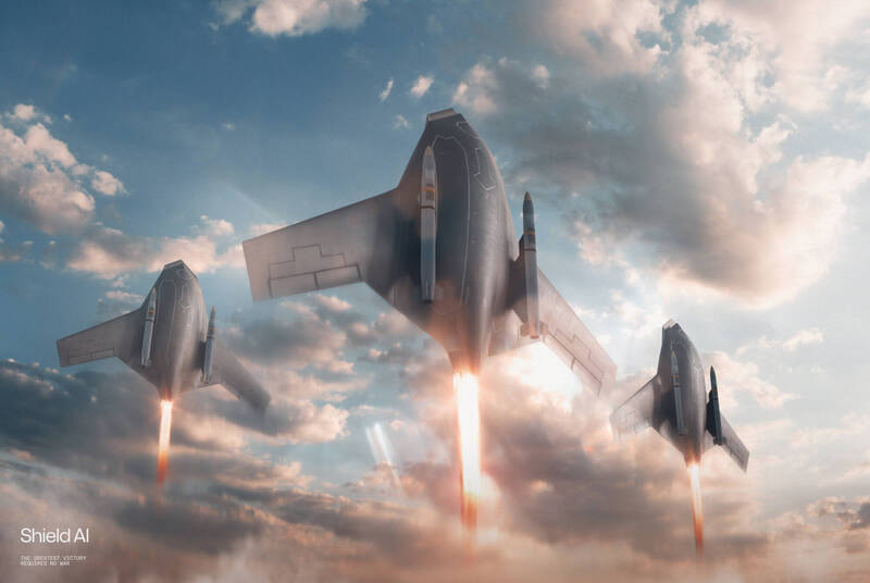 X-BAT撘載一具奇異F110軍用渦扇發動機，該引擎也是現役部分F-15E、以及F-16C/D Block 70戰機的動力來源。（Shield AI官方X帳號）