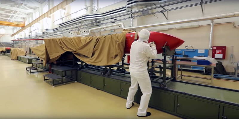 俄國某處生產「海燕」核巡弋飛彈的廠房。（歐新社資料照）