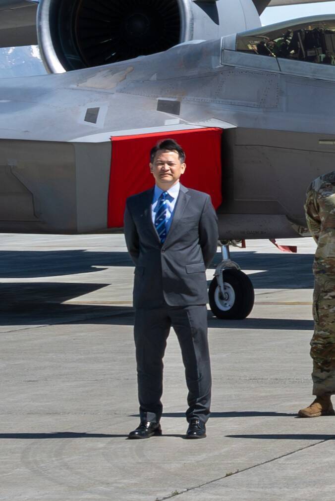 吳佳興少將今年6月應邀參與美軍紅旗聯演時，職務為空軍飛行訓練指揮部指揮官，目前已升任為空軍第3戰術戰鬥機聯隊長。（美軍DVIDS網站）