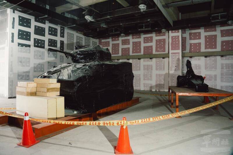 軍博館內部將陳展「金門之熊」M5A1戰車等珍貴文物。（軍聞社）