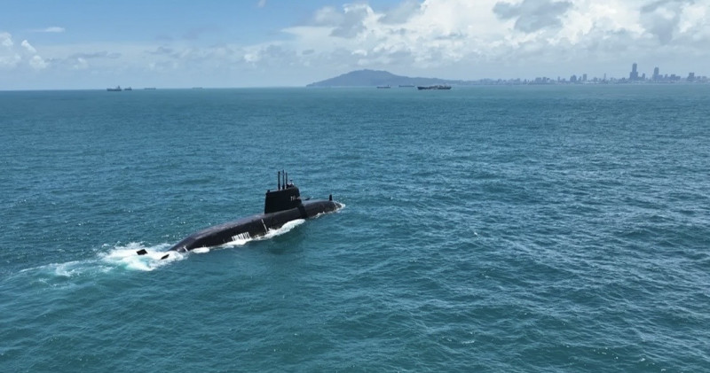 海鯤號交艦時程延宕。（台船提供）