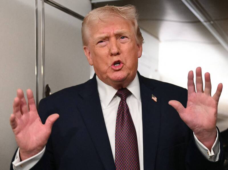 美國總統川普。（法新社）