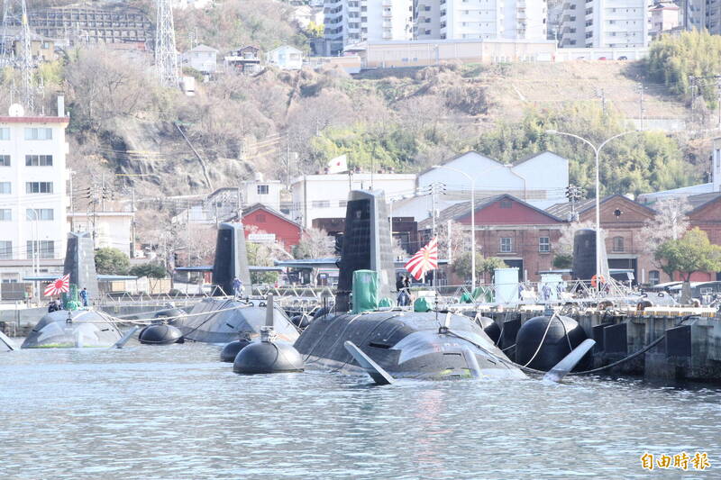日本海上自衛隊吳基地，為大鯨級、蒼龍級潛艦的母港。（記者陳鈺馥攝）
