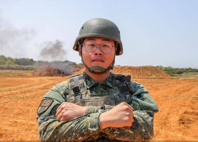 郭軒廷上士。（圖：取自軍媒青年日報）