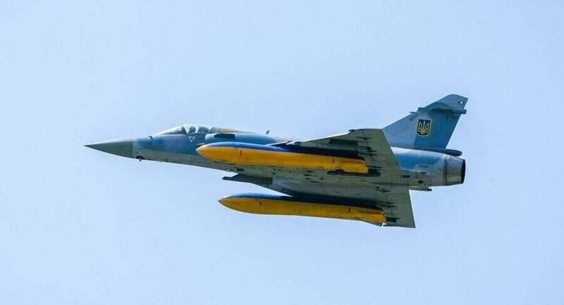 目前在烏克蘭領空執行任務的幻象2000-5戰機。（圖：烏克蘭空軍）