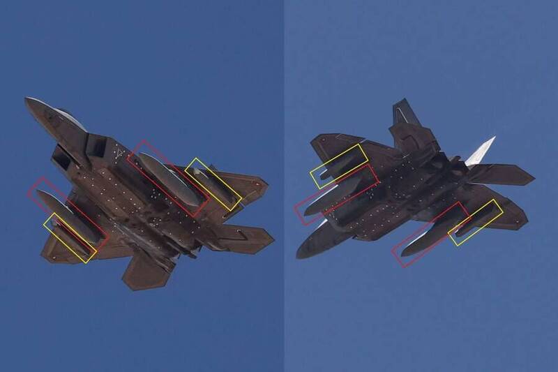 美軍F-22測試熱追蹤感測器與匿蹤油箱 劍指印太長程制空