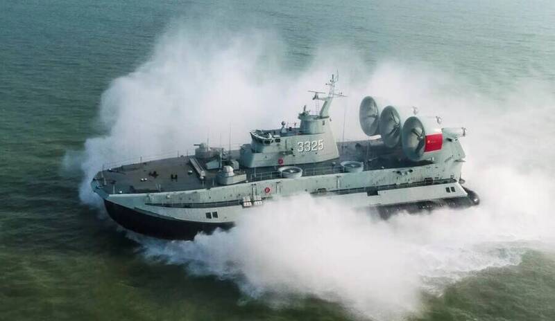 1次運500人！中國量產野牛級氣墊艇  台海投送能力受關注