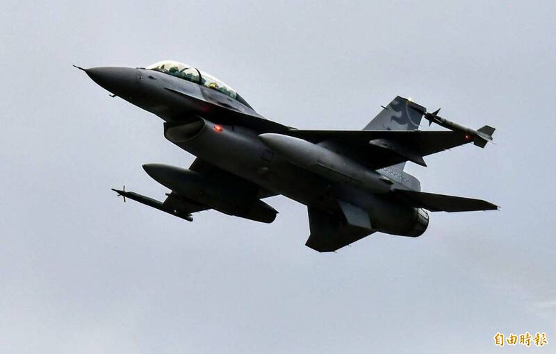 空軍現役F-16V BLK20型戰機。（資料照，記者游太郎攝）