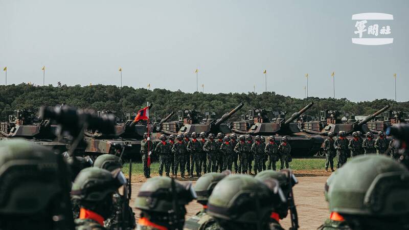 M1A2T今天在第584旅聯兵1營正式成軍。（陸軍第6軍團提供）