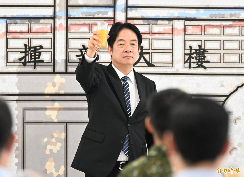 視導「陸軍步兵訓練指揮部」賴總統：靠「實力」才能獲得真正和平