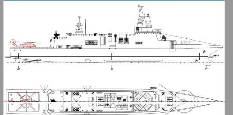 國軍數年前公布的新一代巡防艦示意圖，此案已演變為下一代作戰艦，並在本週啟動合約設計案的招標作業。（資料照）
