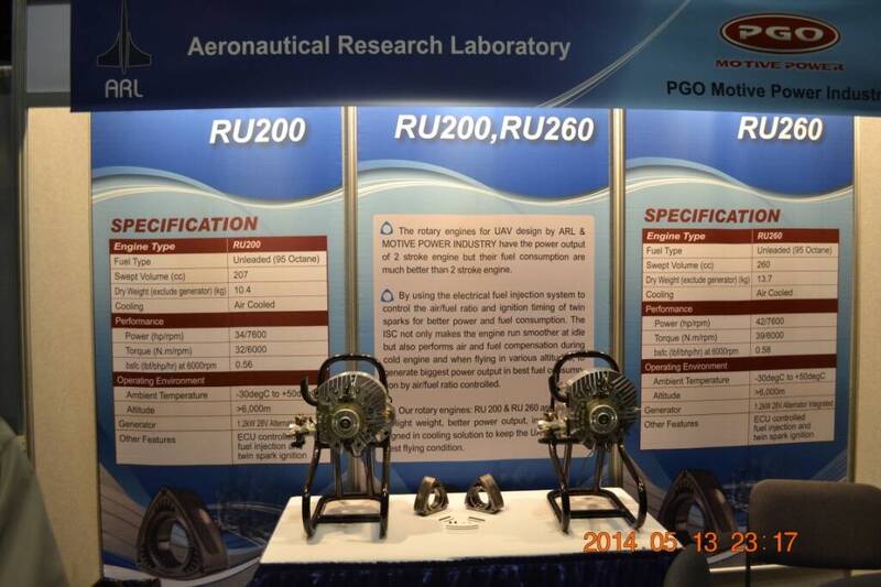 中科院研製的轉子引擎，具功率高、重量輕、體積小、零件少、結構緊湊、前視迎風面積小、風阻小之特性，也曾赴美參展，但因為產量較少，價格相對偏高。（圖：取自中科院網站）