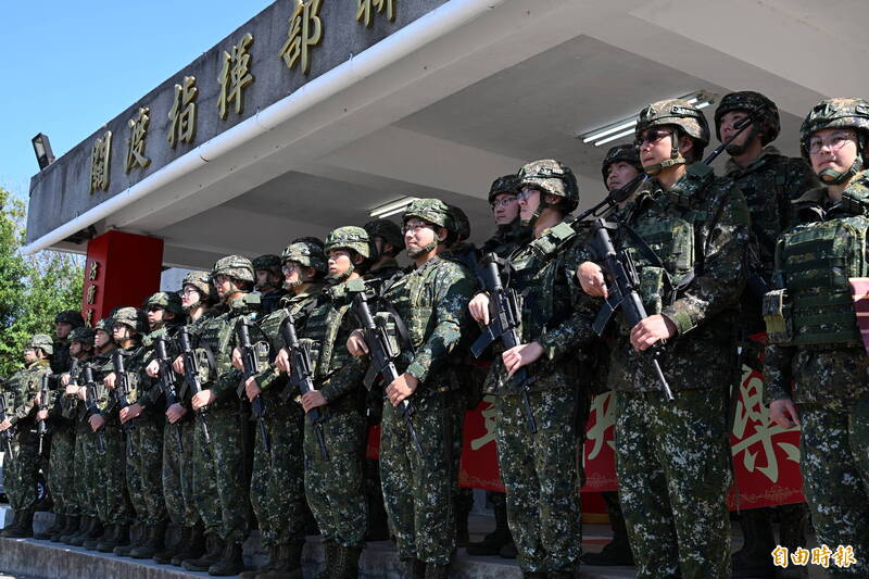 陸軍關指部聯兵一營官兵。（資料照）