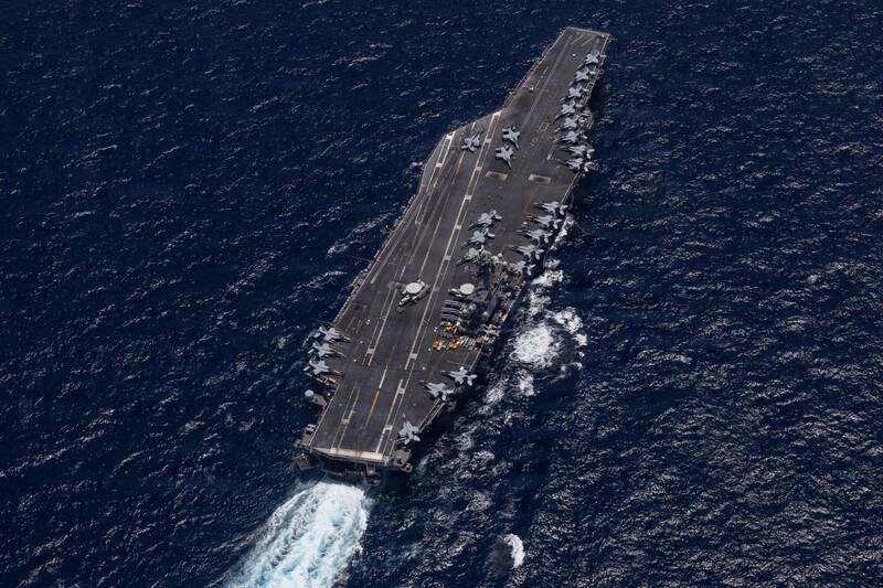 不畏百艘共艦部署第一島鏈 美軍華盛頓號航艦照常展開印太巡弋