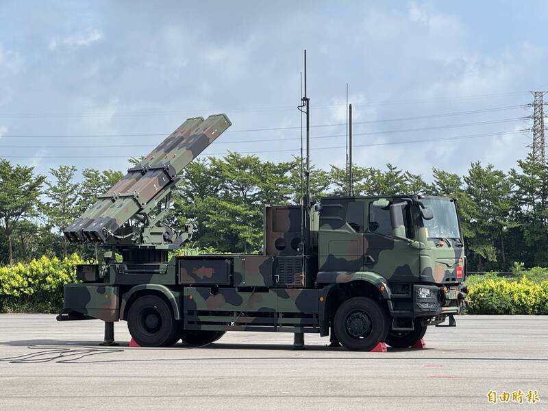 陸軍陸劍二飛彈系統已經擔綱野戰防空重任。（資料照）
