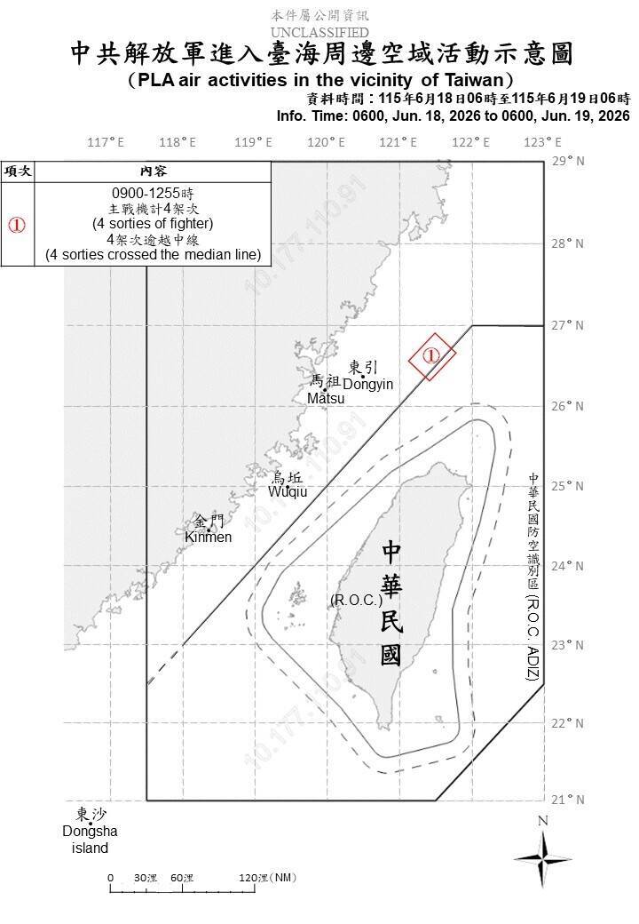 端午連假今登場 中國出動11船艦、4軍機擾台