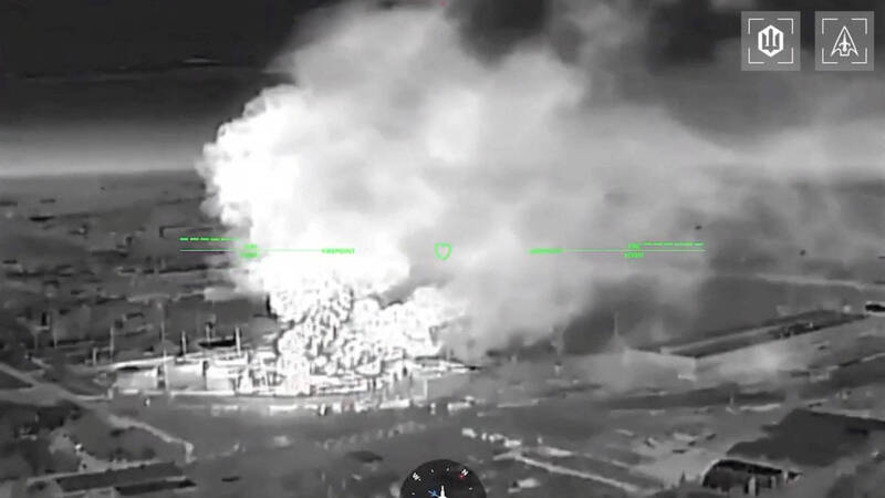 烏克蘭無人機攻擊克里米亞的儲油設施，導致4人死亡、28人受傷。（路透）