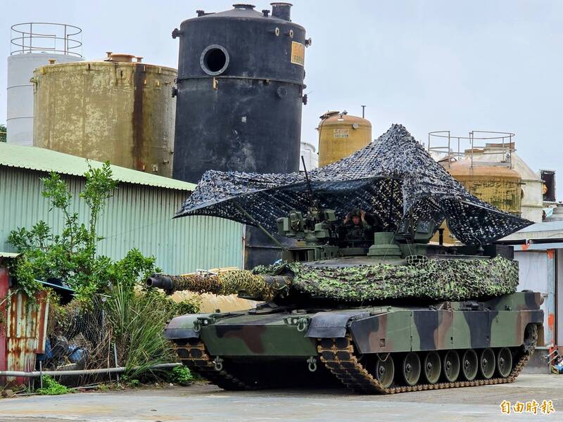 國軍M1A2T戰車參與立即備戰操演。（資料照，記者方瑋立攝）