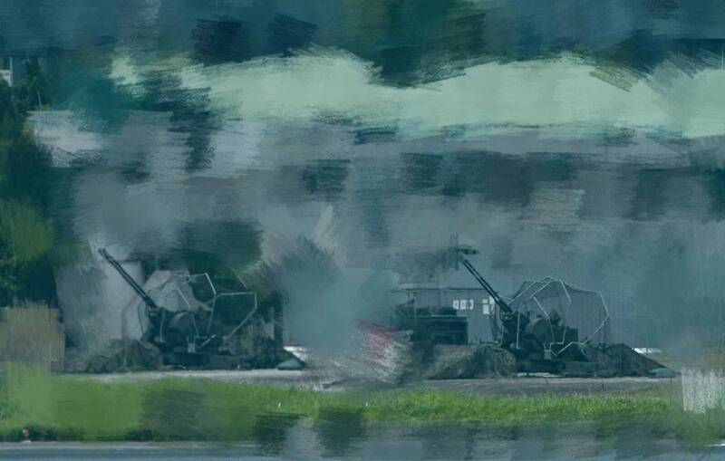 不擇手段驗證防無人機 國軍35快砲裝無人機防護網