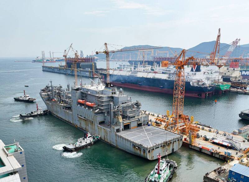 80年首次 美海軍向韓徵求建補給艦和驅逐艦