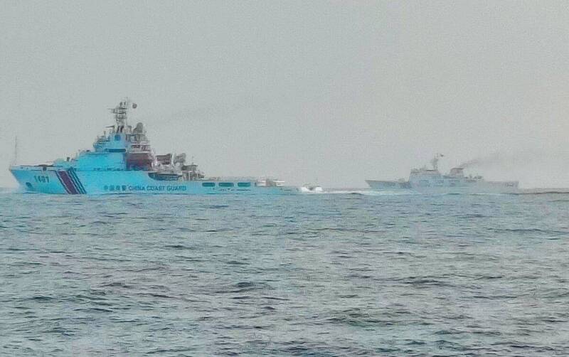 漢光42》繼中國5艦列隊後 又傳澎湖漁民直擊4海警船航行