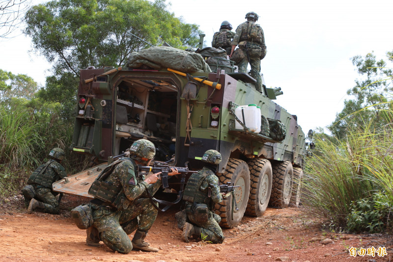陸軍新式基地訓練（CTC 2.0）實施10天9夜、24小時不間斷的無劇本測考。（記者方瑋立攝）