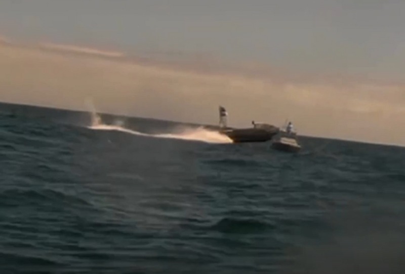 失控互撞影片曝！路透：美軍打造無人艦隊海測爆意外