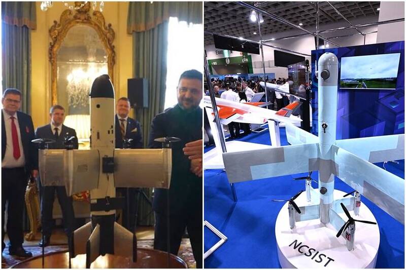 可反無人機的烏「章魚-100」無人機亮相 跟我國「勁蜂三型」有點像
