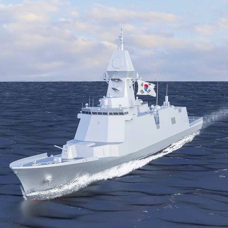 南韓3600噸新型護衛艦「全南號」下水 具優異反潛能力