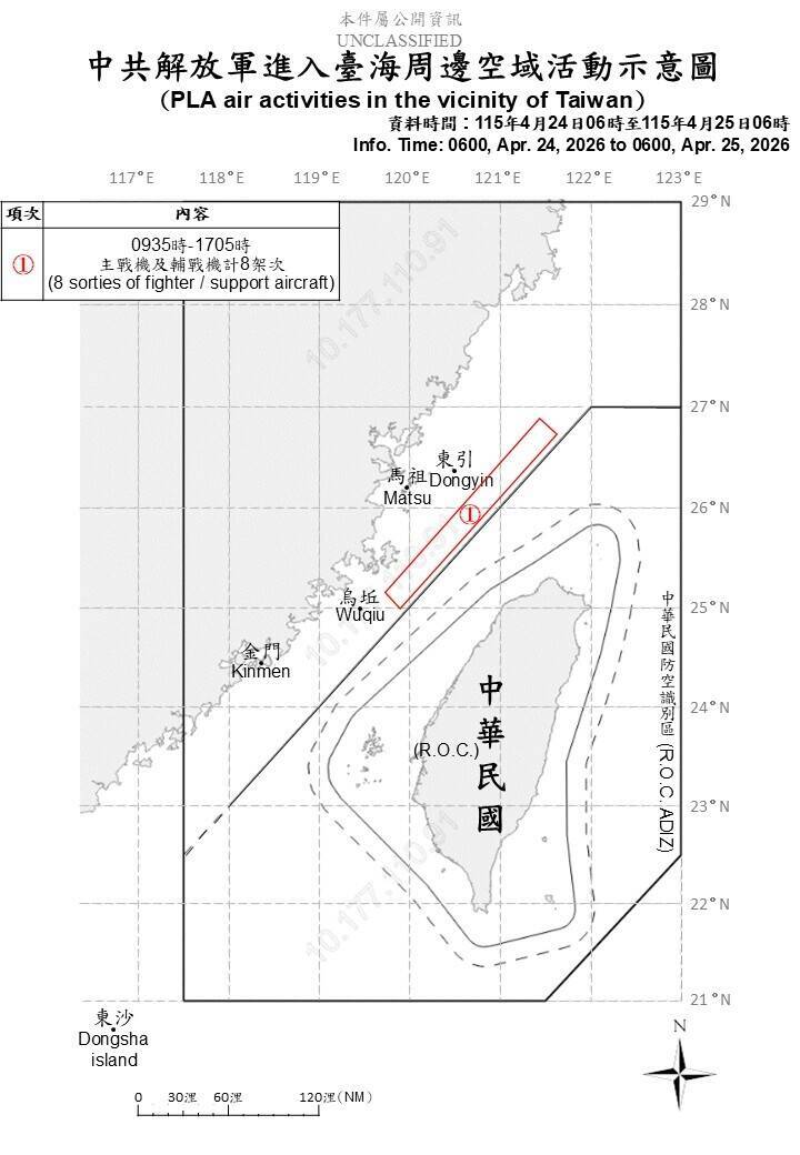 中共15機艦擾台 國軍適切應處