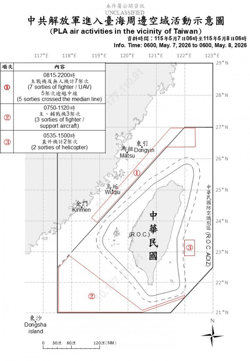 中共18機艦擾台 國軍嚴密監控應處