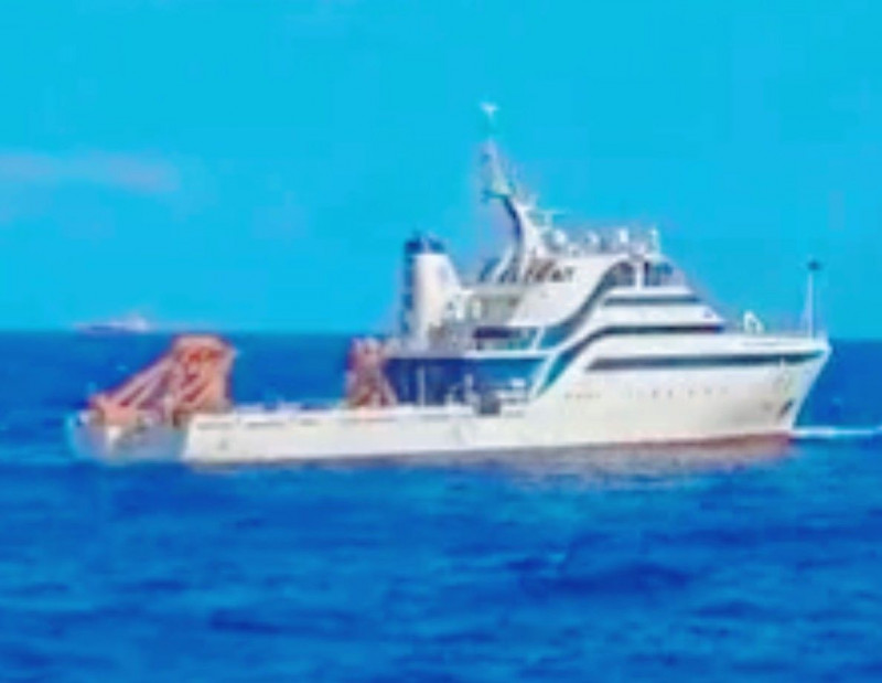 中國科研船沿澎湖七美西南移動 襲擾台灣東部及巴士海峽