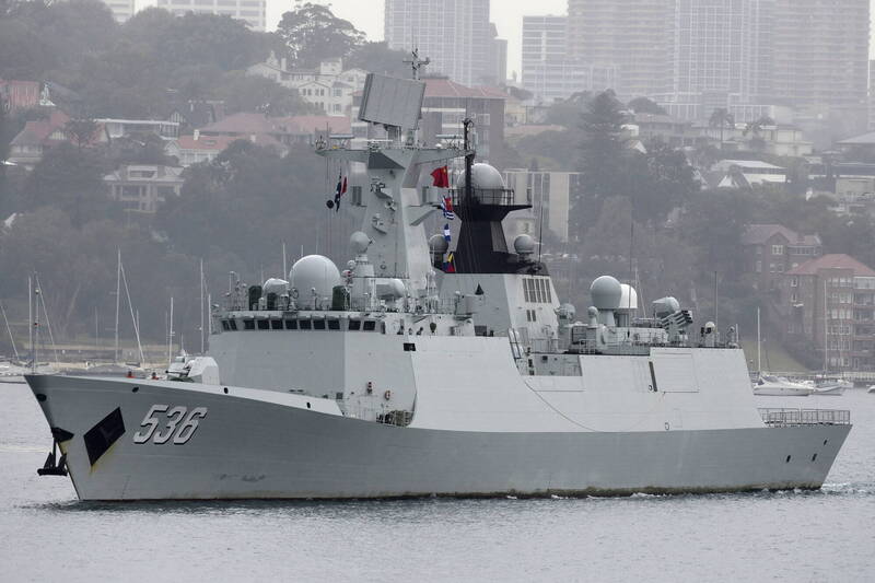 衛星影像曝 中國擴增054B型巡防艦飛彈火力 飛彈發射管增至48具