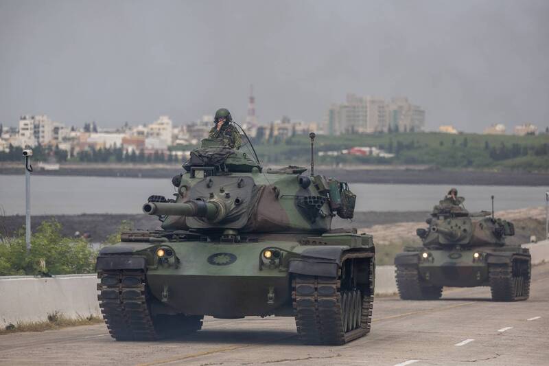 漢光42》模擬馬公港測天島基地受到攻擊  M60A3戰車掃蕩
