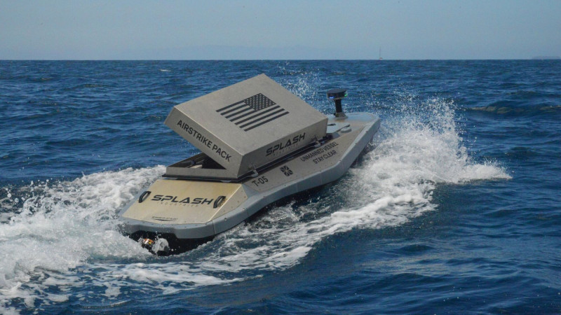 無人艇變身海上母艦 美Splash「颱風」可發射單程攻擊無人機