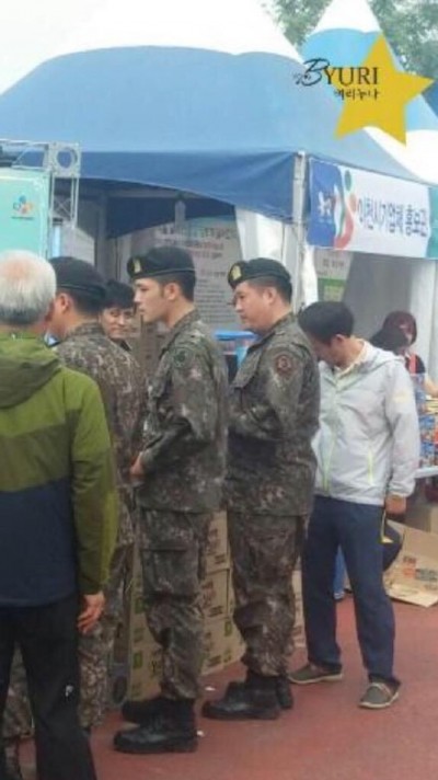 偶像軍中奇景!神童在中同現身