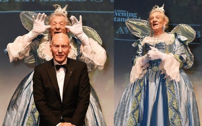 老萬磁王台上扮仙女狂灑亮片 X教授滿臉無奈